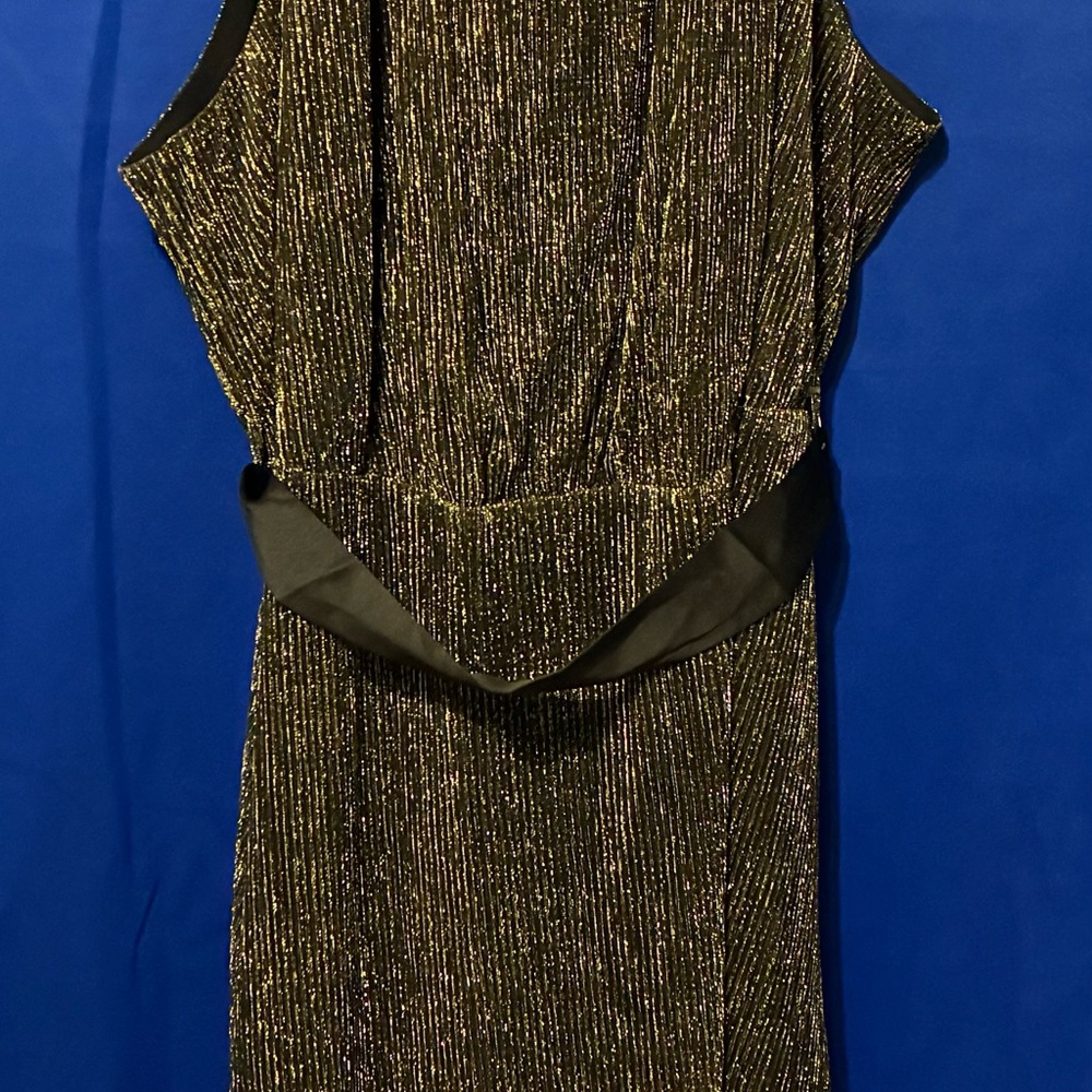 Glamorous Black and Gold Dress